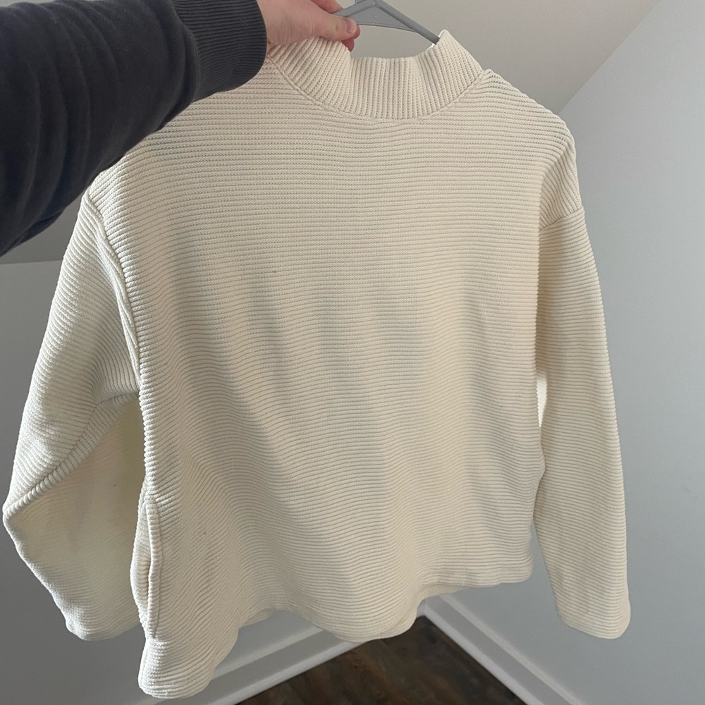 XS BRAND NEW w/o tags white madewell sweatshirt/sweater..